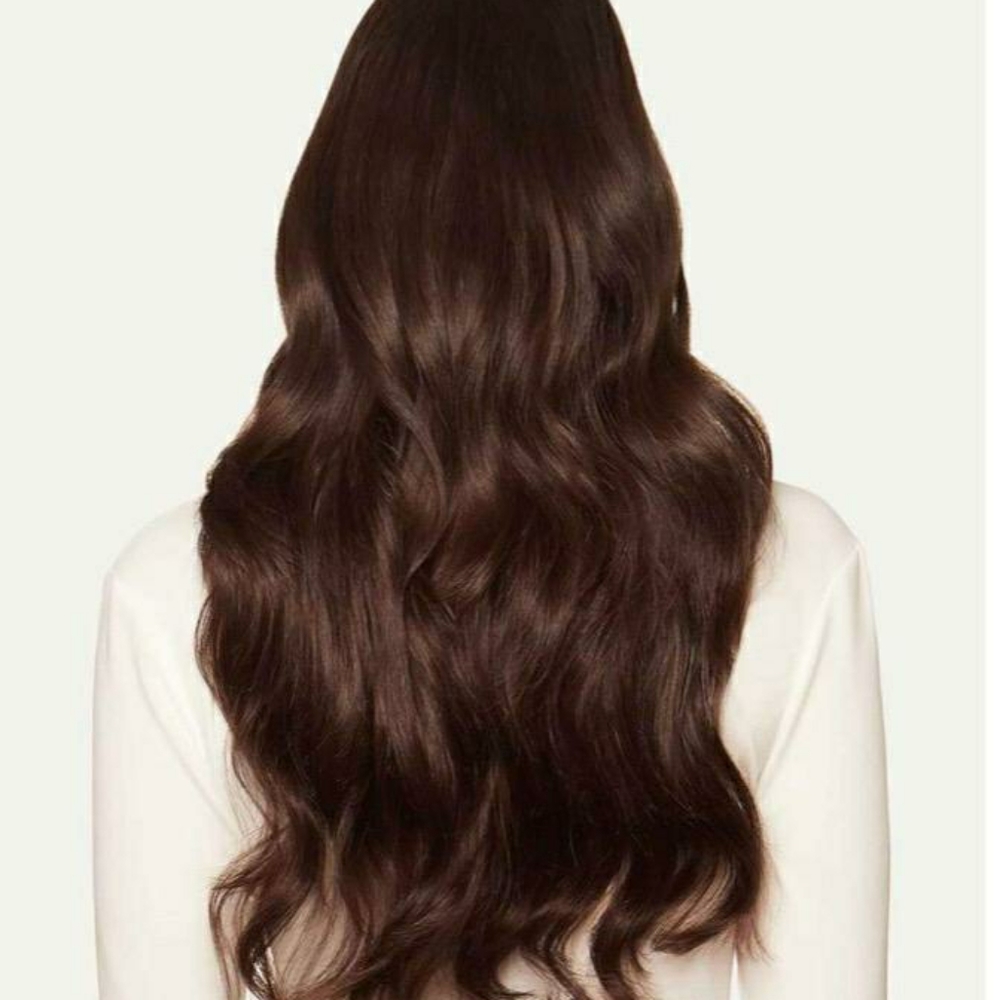 SOLD...Luxy real hair extensions..chocolate brown, - Picture 2 of 4